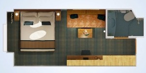 carnival breeze hublot intérieure plan