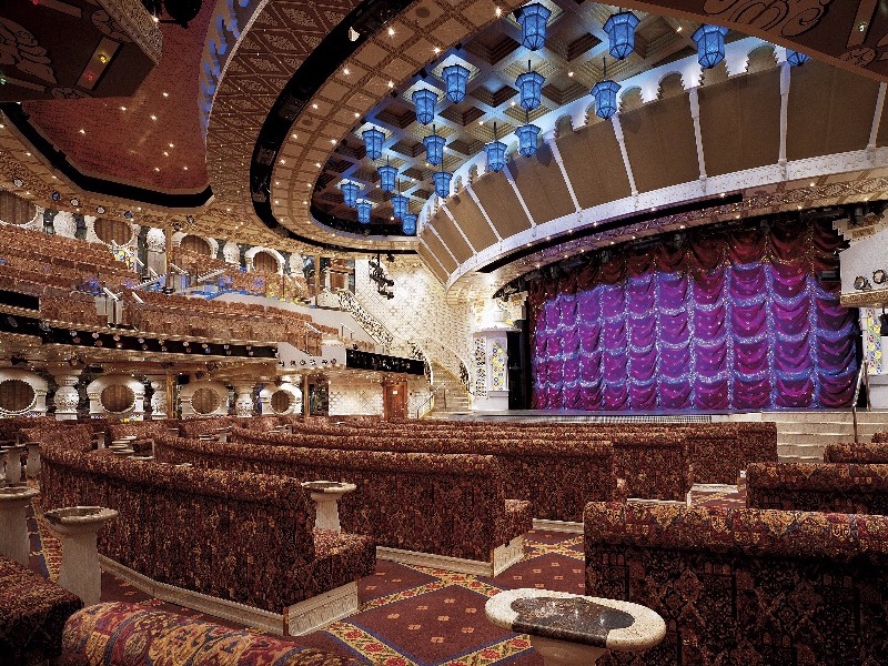 Carnival Croisière Pride Salon de spectacle Taj Mahal