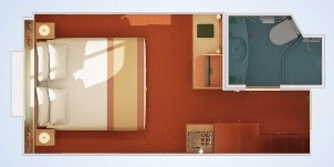 carnival freedom interieure fenetre panoramique avec vue passerelle plan