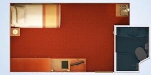 carnival glory interieure couchette superieure inferieure plan