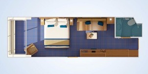 carnival glory vue mer panoramique plan