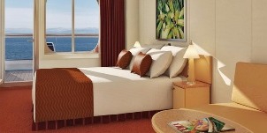 carnival magic vers l'arrière du poupe avec balcon étendu