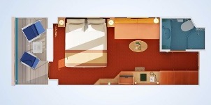 carnival radiance balcon plan