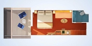 carnival radiance vers l'arrière poupe avec balcon étendu plan