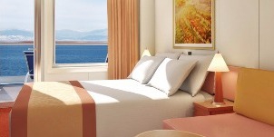 carnival radiance vers l'arrière du poupe avec balcon étendu