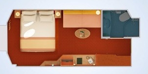 carnival radiance vue mer vue ostruée plan