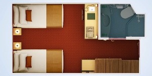 carnival splendor intérieure cloud 9 spa plan