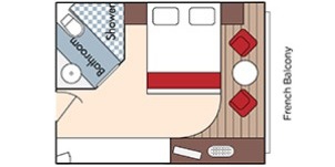 Croisière AMA AmaWaterways AmaCello Catégorie A Balcon Français plan