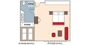 Croisière AMA AmaWaterways Amadara Catégorie Suite Luxe plan