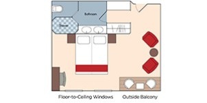 Croisière AMA AmaWaterways AmaDouro Suite plan