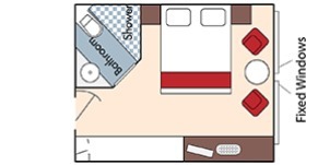 Croisière AMA AmaWaterways AmaLucia Catégorie D Vue mer plan