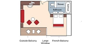 Croisière AMA AmaWaterways AmaLucia Suite plan