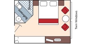 Croisière AMA AmaWaterways AmaLyra Catégorie E Vue mer plan