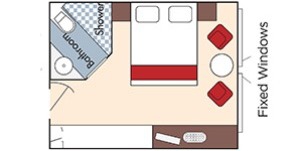 Croisière AMA AmaWaterways AmaReina Catégorie E Vue mer plan