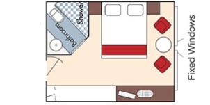 Croisière AMA AmaWaterways Amavenita Catégorie E Vue mer plan