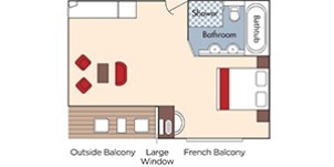Croisière AMA AmaWaterways AmaVerde Suite plan