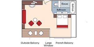 Croisière AMA AmaWaterways AmaViola Catégorie Suite plan