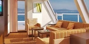 Croisière Carnival Conquest suite du capitaine salon