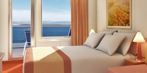 Croisière Carnival conquest vers l'arrière (poupe) avec balcon cabine