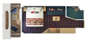 Carnival Horizon Family Harbor cove avec balcon