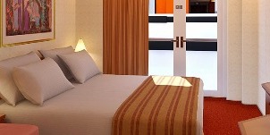 Croisière CCL Carnival Legend Cabine Intérieure Porte Française Vue Obstruée 