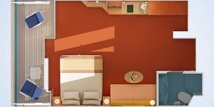 Croisière CCL Carnival Liberty premium avec balcon