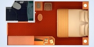 Croisière Ccl Carnival Miracle Cabine Intérieure