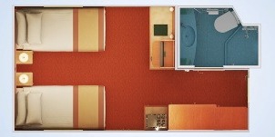 Croisière CCL Carnival Sunrise intérieure plan