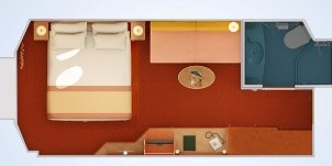 Croisière CCL Carnival Sunrise vue mer plan