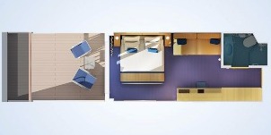 Croisière CCL Carnival Sunshine Cabine Balcon Étendu