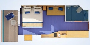 Croisière CCL Carnival Sunshine Cabine Balcon