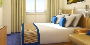 Croisière CCL Carnival Sunshine Cabine Intérieure Fenêtre Panoramique Vue Passerelle