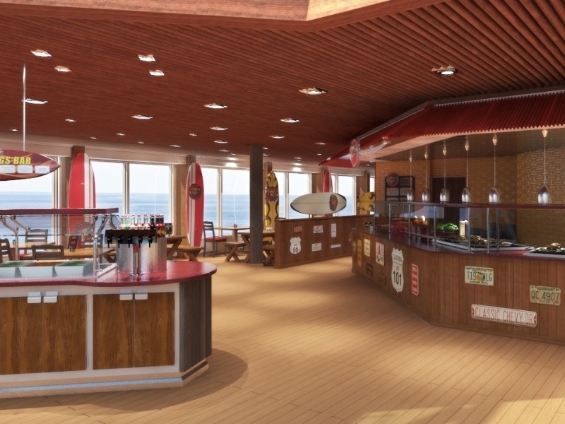 Croisière CCL Carnival Triumph Guy's Burger Joint