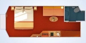 Croisière CCL Carnival Valor Cabine Intérieure Hublot