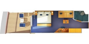 Croisière Ccl Carnival Vista Cabine Balcon Étendu Vers L'arrière