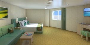 Croisière CCL Carnival Vista Cloud 9 spa vue mer de la passerelle cabine