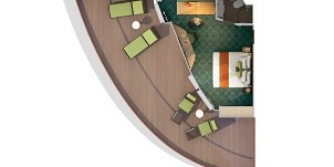 Croisière CCL Carnival Vista Havana Cabana premium vista avec balcon plan