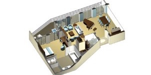 Croisière CEL Celebrity Eclipse Suite Sky Adaptée Plan