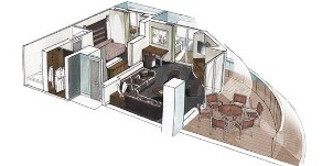 Croisière MSC Bellissima MSC Yacht Club Suite Royale