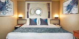 Croisière NCL Norwegian Cruise Line Pearl Cabine Vue mer avec hublot