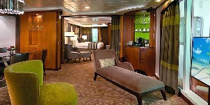 Croisière NCL Norwegian Cruise Line Pearl The Haven suite du propriétaire avec grand balcon