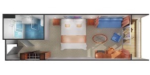 Croisière NCL Norwegian Cruise Line Sun Mini-suite plan