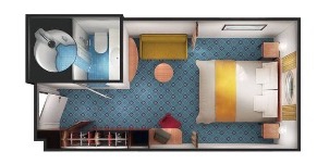 Croisière NCL Norwegian Cruise Line Sun Vue mer obstruée plan