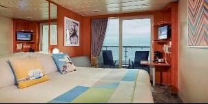 croisière NCL Norwegian Dawn face arriere balcon