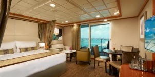 croisière NCL Norwegian Dawn Penthouse deluxe face avant grand balcon