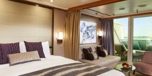 Croisière NCL Norwegian Cruise Line Suite Sun Penthouse Face À l'Avant du Navire (Proue) avec Balcon