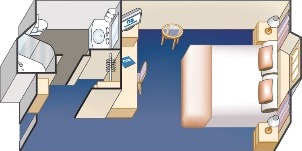 Croisière PCL Princess Cruises Caribbean Adaptée avec Vue Mer Obstruée