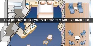 Croisière PCL Princess Cruises Caribbean Suite Penthouse Plan