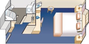 Croisière PCL Princess Cruises Crown Vue Mer Avec Fenêtre Ou Hublot Plan