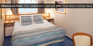 Croisière PCL Princess Cruises Crown Vue Mer Obstruée